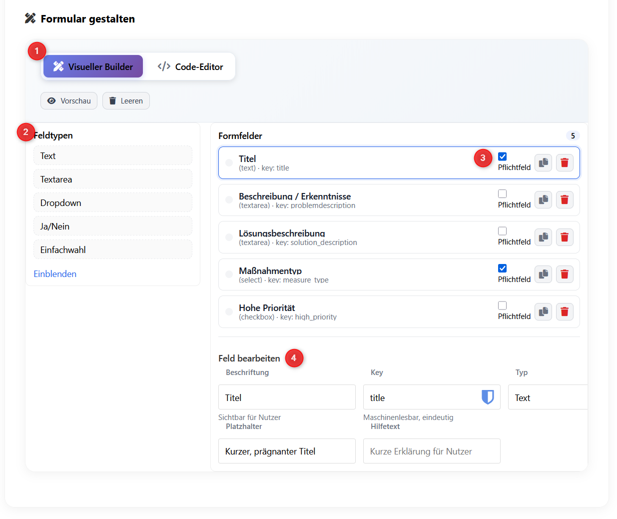 Formbuilder Start
